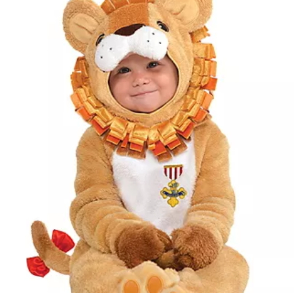 Cowardly lion costume.